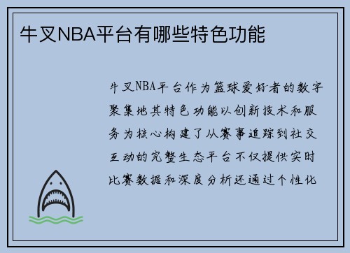 牛叉NBA平台有哪些特色功能
